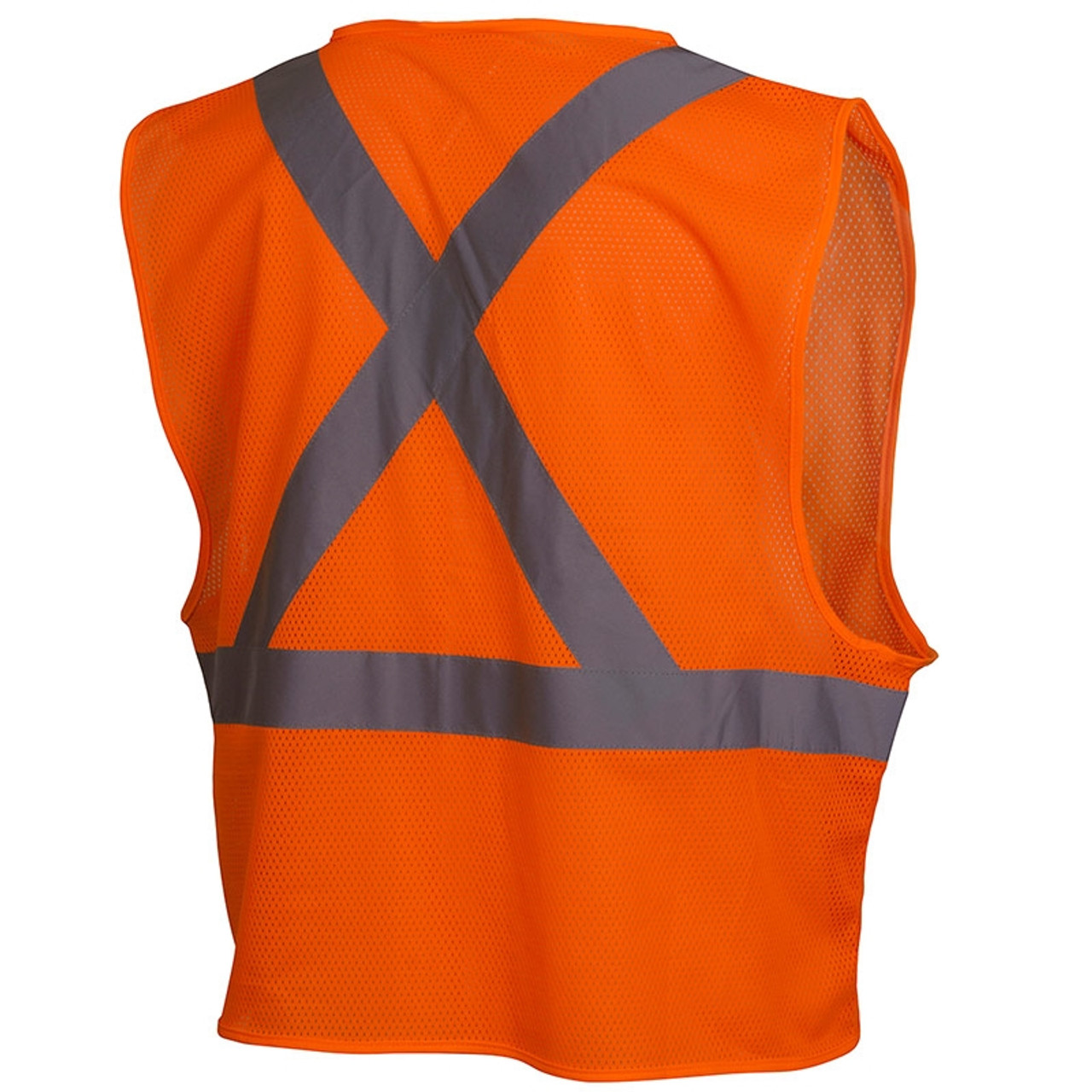 Pyramex Class 2 Hi Vis Orange X-Back Safety Vest RCZ2120