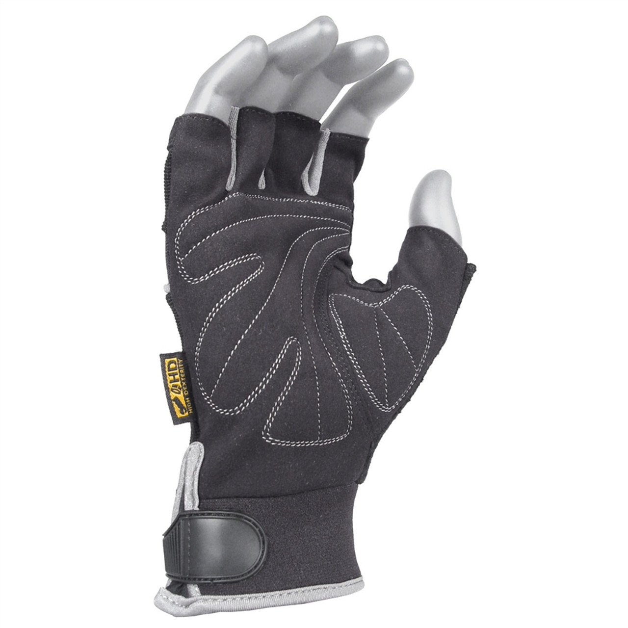 DeWALT Technician Fingerless Work Gloves Synthetic Leather DPG230