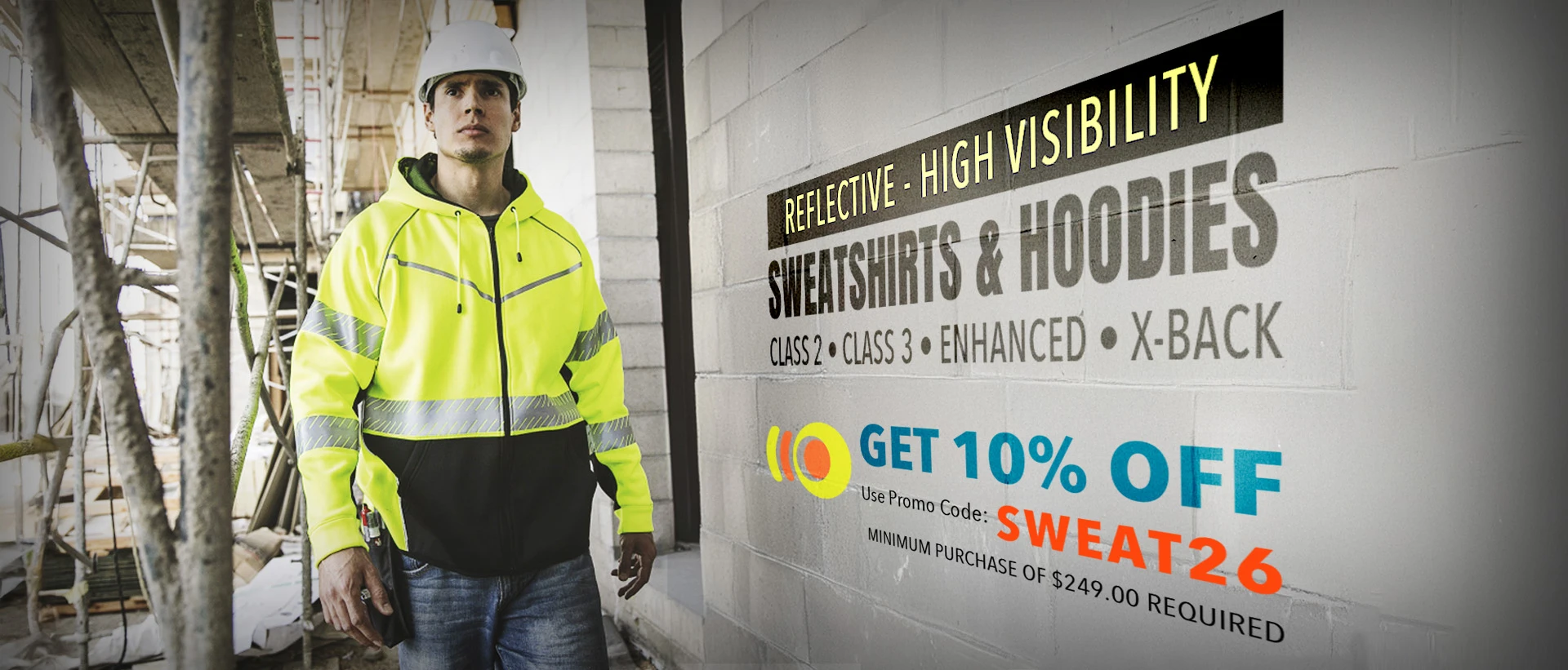 Hi Vis Sweatshirts and Hoodies Promo