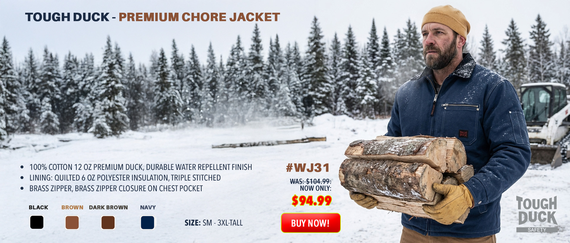 Tough Duck Premium Chore Jacket WJ31