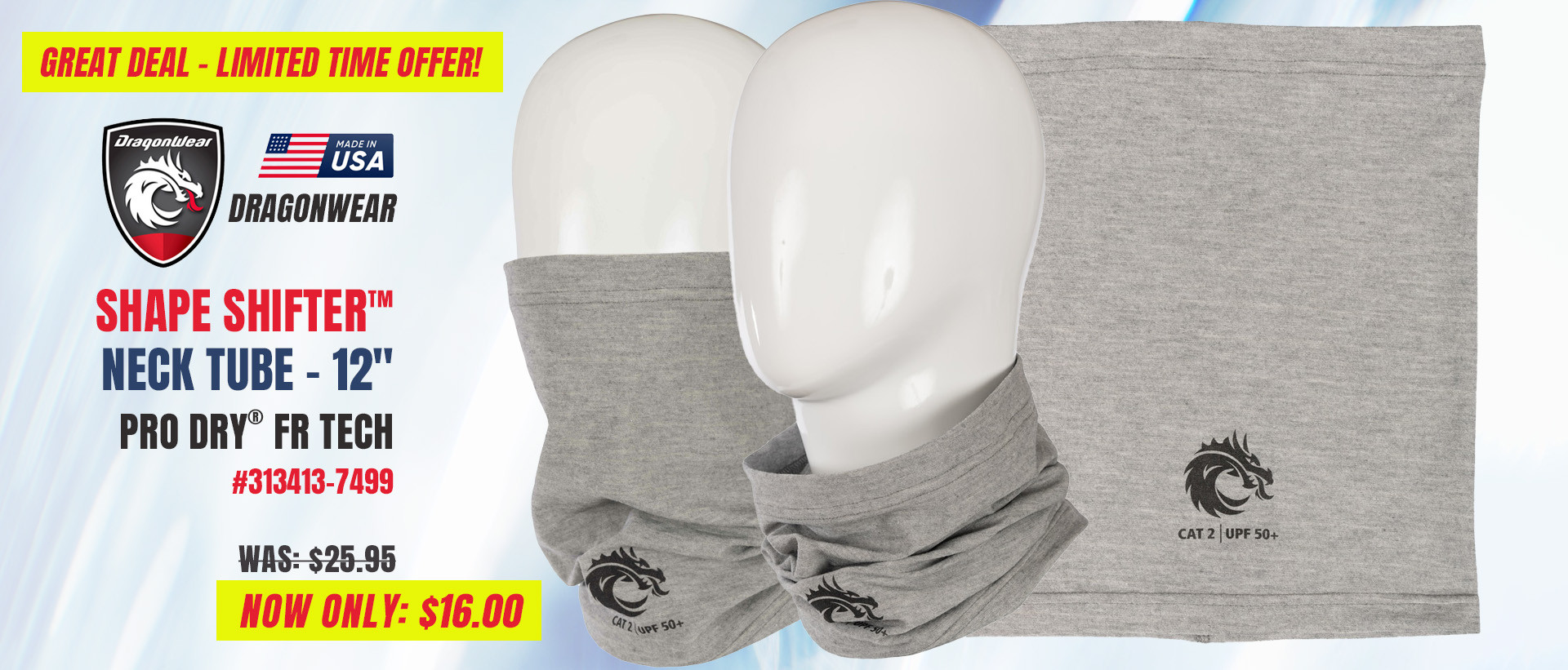 DragonWear Shape Shifter™ Neck Tube - 12"