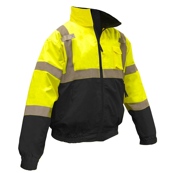 Majestic Class 3 Hi Vis Yellow Black Bottom 8-in-1 Bomber Jacket 75-1383