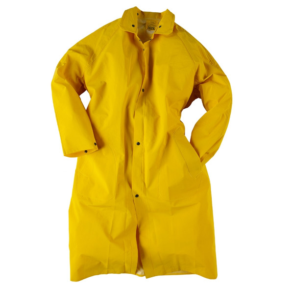 Neese 1650C Non-ANSI Hi Vis Full Length Economy Raincoat with Detachable Hood 10165-31 Front