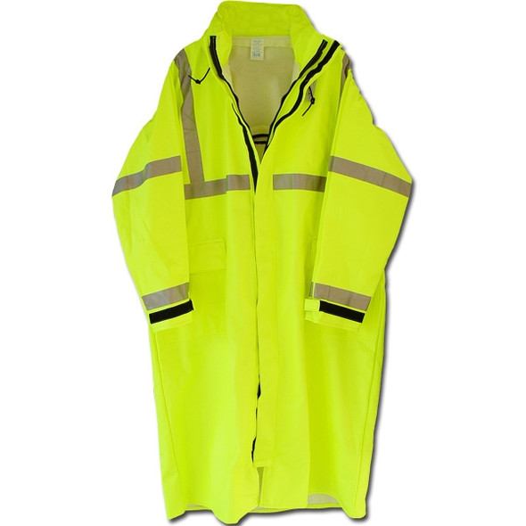 PortWest Class 3 Hi Vis Classic Raincoat UH445