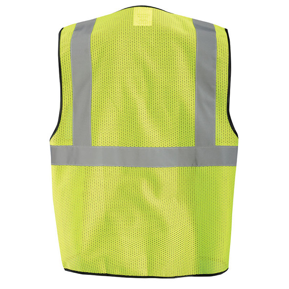 Neopelta Reflective Safety Vest Black Mesh, High Visibility Vest with  Pockets and Zipper, Padded Neck, Black with Yellow Trim XL 