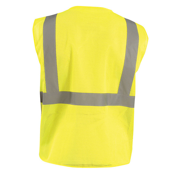 Occunomix Class 2 Hi Vis Vest Economy Mesh Zipper Front ECO-GCZ