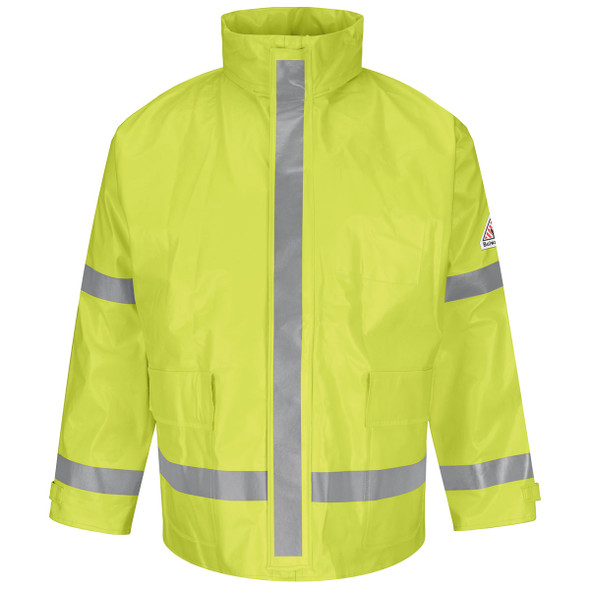 Bulwark FR Class 3 Hi Vis Rain Jacket JXN6YE Front