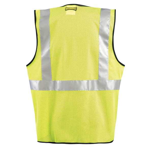 Occunomix Class 2 Hi Vis Mesh Safety Vest LUX-SSGZC Back