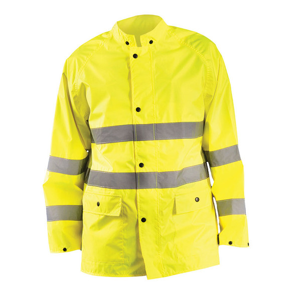 Occunomix Class 3 Hi Vis Classic Rain Safety Jacket LUX-TRJKT Front