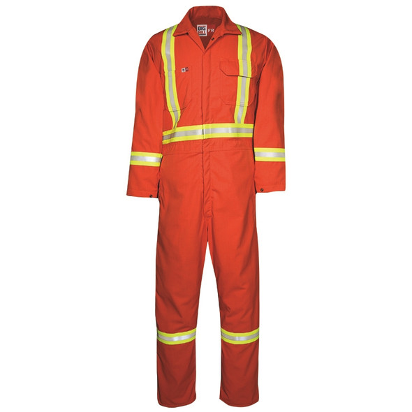 FR X-Back Reflective UltraSoft Unlined Coveralls 1325US7 Orange