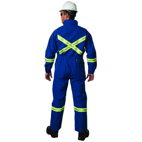 FR X-Back UltraSoft 7 oz Deluxe Unlined Coveralls 1625US7 Royal Blue bACK