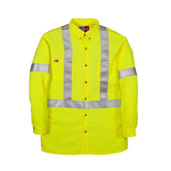 Flashtrap Vented Work Shirt Tall 7 oz Westex Ultrasoft Big Bill 1117US7/OS-GRY-2XL-T FR Shirt Charcoal Gray XX-Large