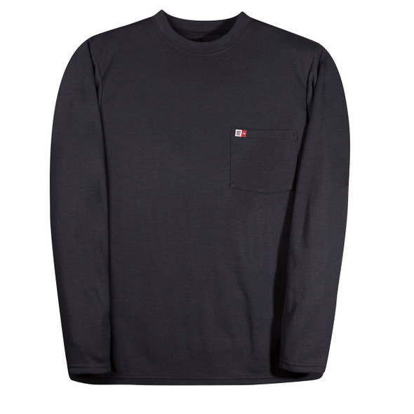 FR Long Sleeve T-Shirt 8 oz. Knit DW5PD8 Navy