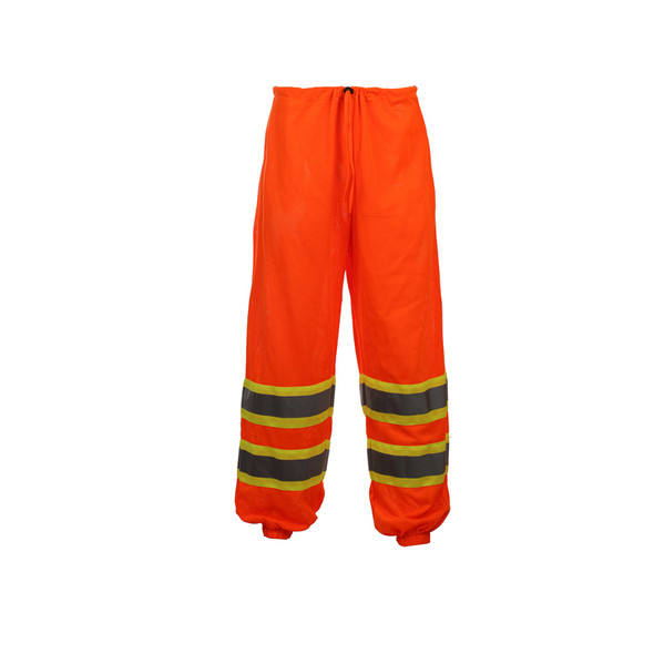 GSS Class E Hi Vis Orange 2 Tone Trim Mesh Pants 3804 Back