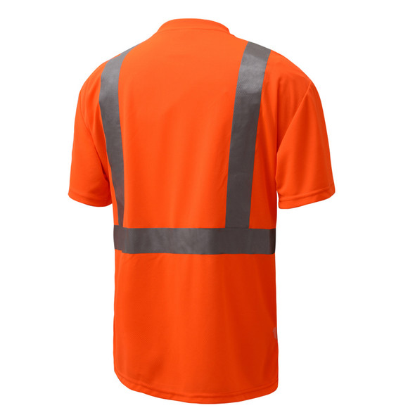 GSS Class 2 Hi Vis Lime Black Bottom Moisture Wicking T-Shirt with