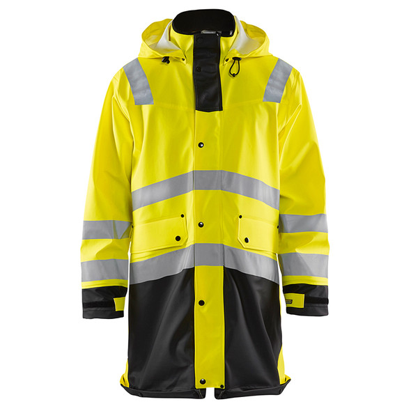 Blaklader Class 3 Hi Vis Yellow Rain Jacket 431620033399 Front