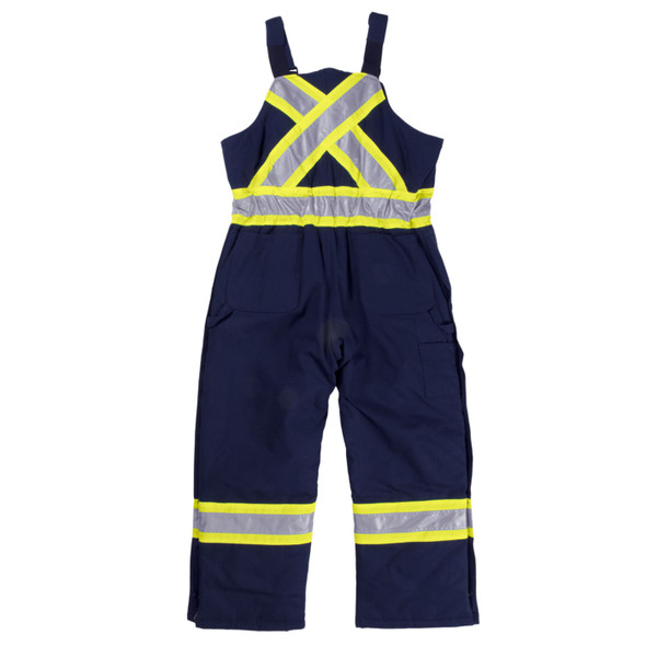 Tough Duck Class 1 Enhanced Vis X-Back Two-Tone Navy Insulated Overalls S757-NVY Back