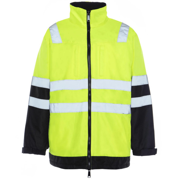 Utility Pro Class 3 Hi Vis Yellow 3-in-1 Jacket UHV821 Front