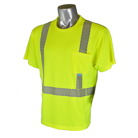 Radians Class 2 Hi Vis Green RADCOOL T-Shirt with Segmented Tape ST31-2PGSFront