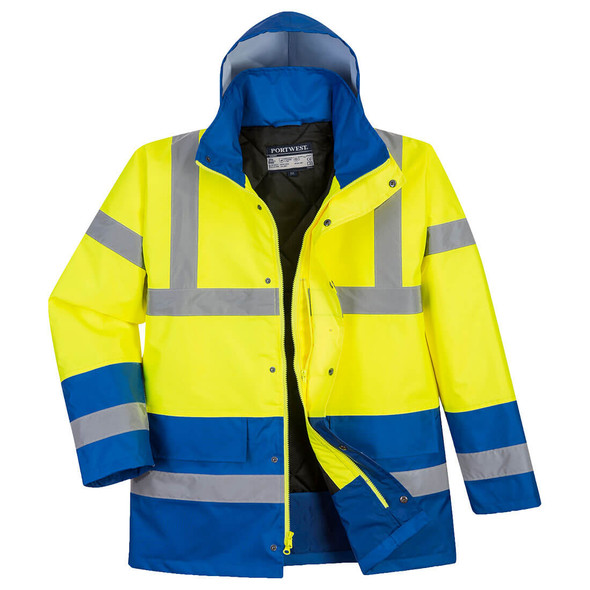 PortWest Class 3 Hi Vis Traffic Jacket US466