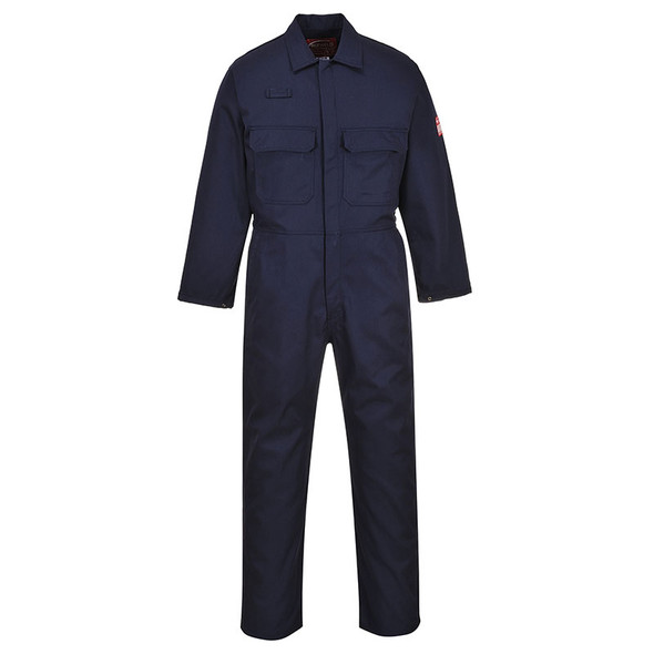 PortWest FR Non-ANSI Hi Vis Orange Bizweld Iona Unlined Coverall