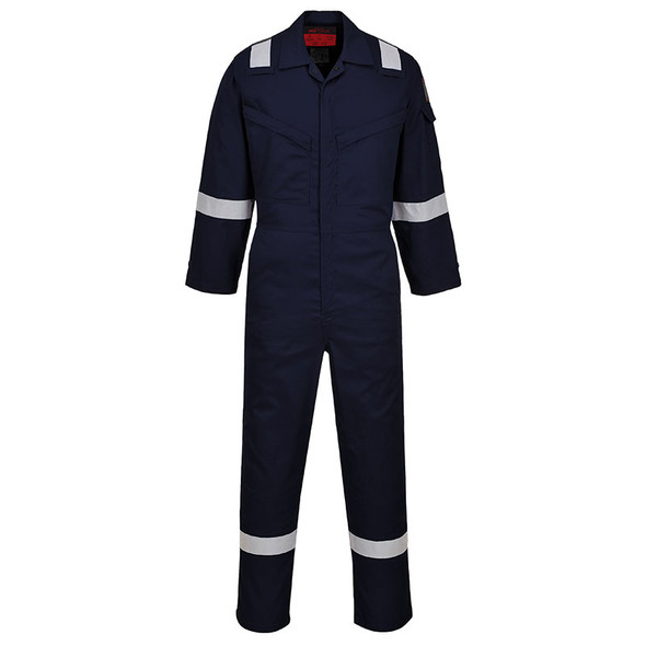 PortWest FR Araflame Navy Blue Unlined Coveralls UAF73NA