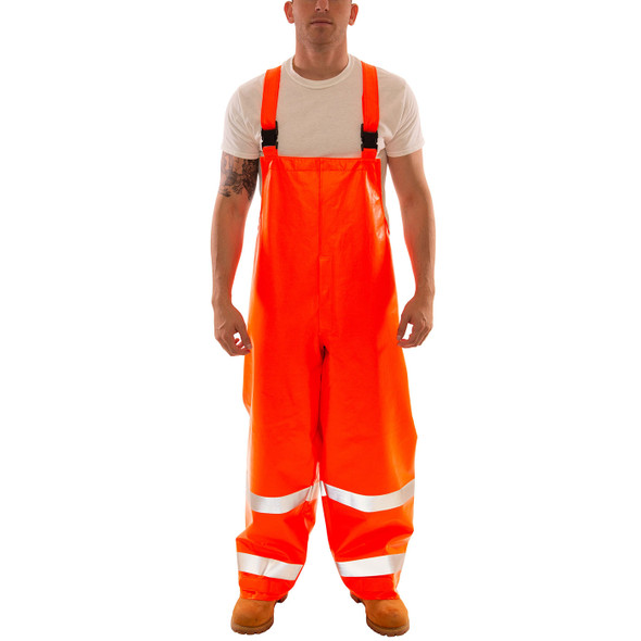 Tingley FR Class E Hi Vis Orange Eclipse Rain Overalls O44129 Front