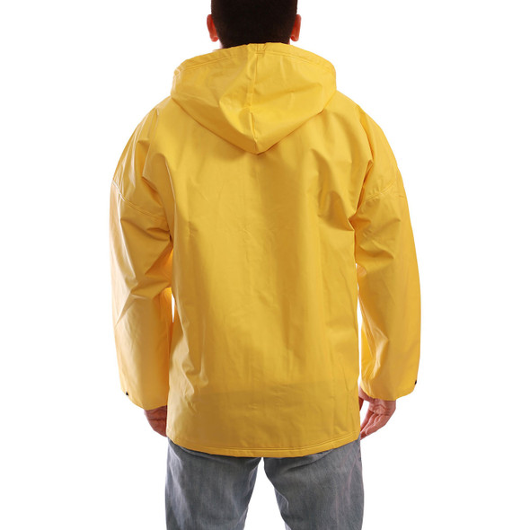 Tingley ASTM D6413 Industrial Yellow DuraScrim Rain Jacket J56207 Back