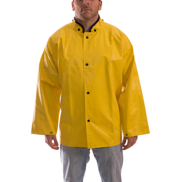 Tingley ASTM D6413 Industrial Yellow Magnaprene Chem Splash Jacket J12207 Front