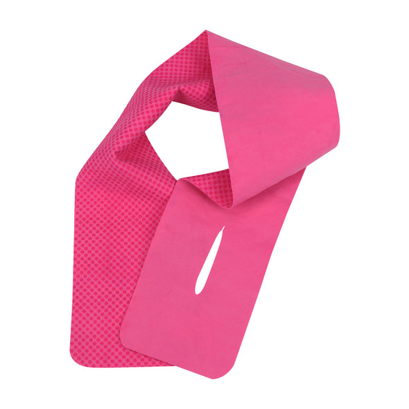 PIP Case of 48 Evaporative Pink Cooling Neck Wraps 393-650-P-CASE Pink Version