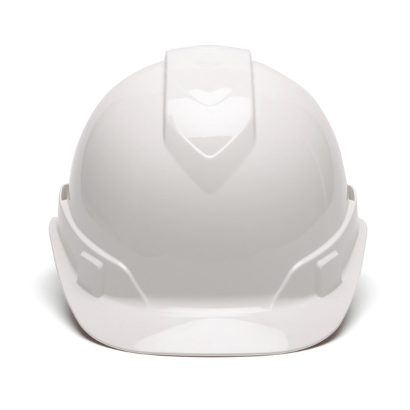 Pyramex Ridgeline Cap Style Vented 4-Point Ratchet Hard Hats HP44110V White Front