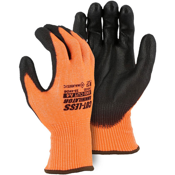 Majestic A4 Cut Level Hi Vis Watchdog Gloves with Foam Nitrile