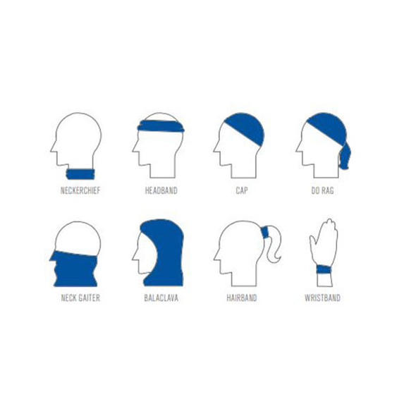 PIP ASTM D6413 Clima-Band Moisture Wicking Multi-Purpose Face Covering 395-250FR Multi-Use PIP ASTM D6413 Clima-Band Moisture Wicking Multi-Purpose Face Covering 395-250FR Multi-Use