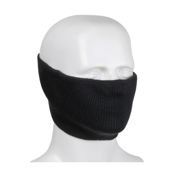 PIP Made in USA Polyester 2-Ply Ribbed Knit Face Cover 230-FPC-5 Black PIP Made in USA Polyester 2-Ply Ribbed Knit Face Cover 230-FPC-5 Black