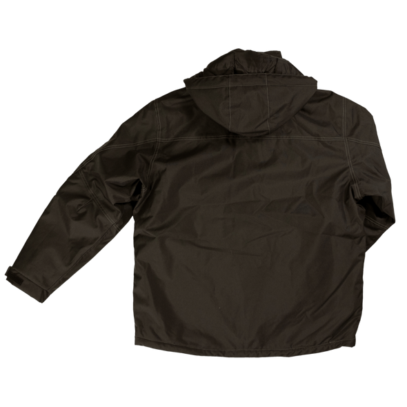 Tough Duck Waterproof Black Poly Oxford Jacket WJ13 Back