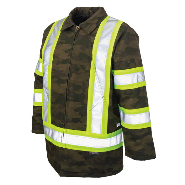 Tough Duck Class 1 Enhanced Visibility Two-Tone X-Back Green Camo
