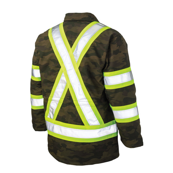Tough Duck Class 1 Enhanced Visibility Two-Tone X-Back Green Camo