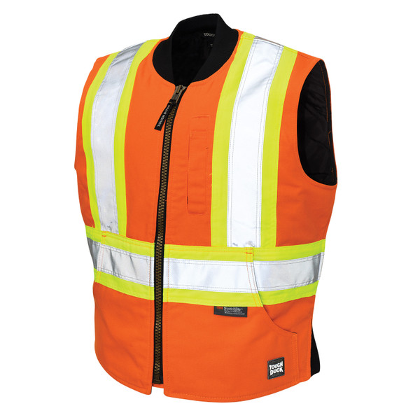 corona cotton- duck hunter only vest 美品 Tough Duck Class 1 Enhanced Visibility X-Back Navy Duck