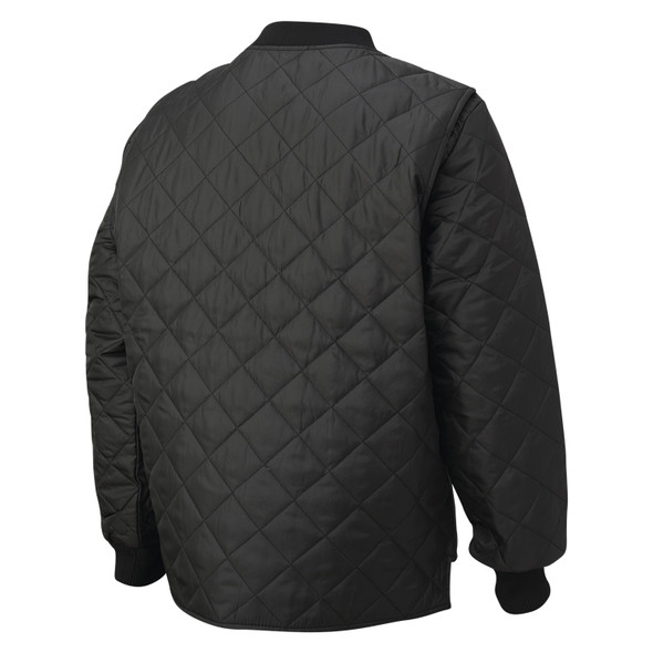 Tough Duck Quilted Insulated Water Repellent Black Freezer Vest WV03