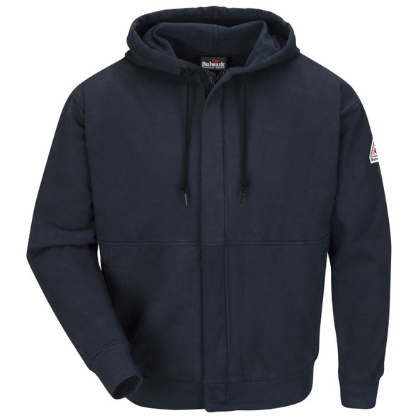 Bulwark FR Zip-Front Fleece Hooded Sweatshirt SMH6