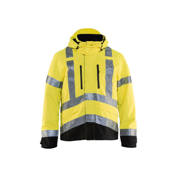 Blaklader Class 3 Hi Vis Shell Jacket 493719773399 Yellow Front