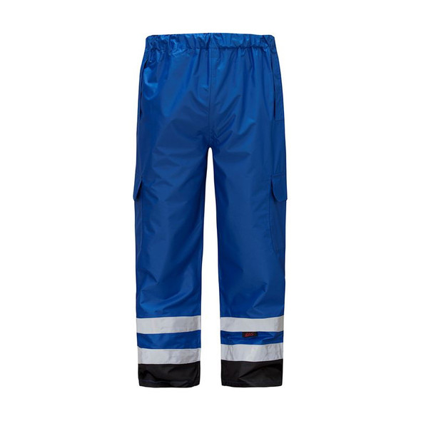 GSS Non-ANSI Blue Rain Pants with Black Bottom 6813 - Front