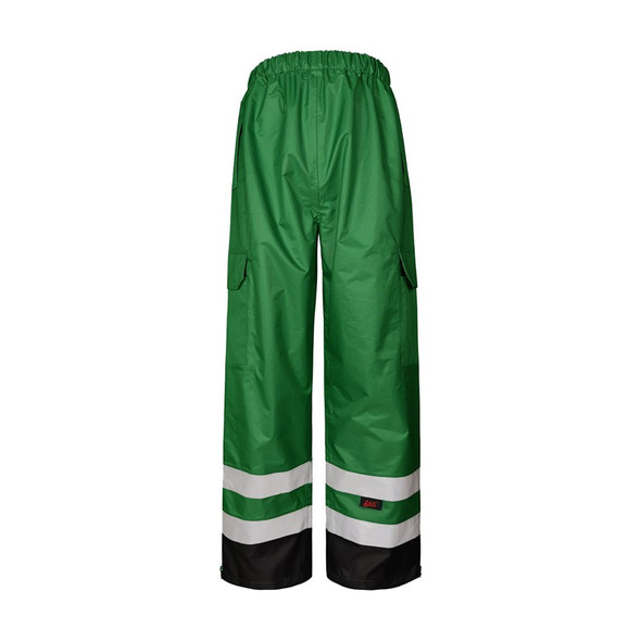 GSS Non-ANSI Forest Green Rain Pants with Black Bottom 6816 - Front