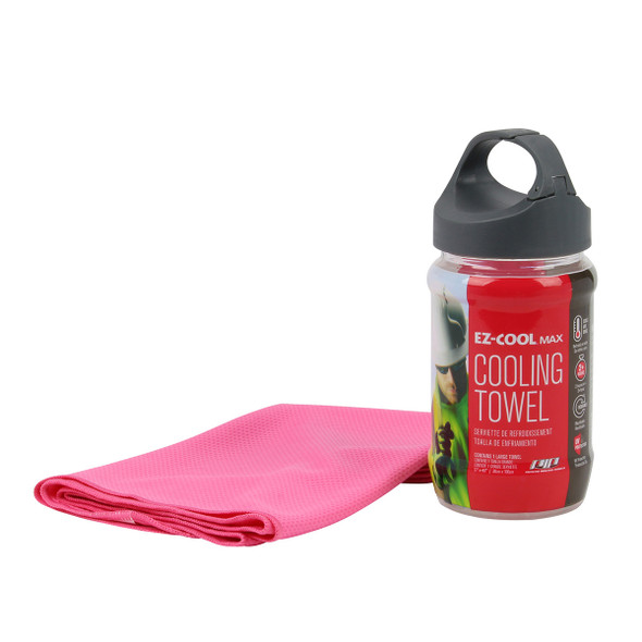 PIP EZ-Cool® Max Pink Evaporative Cooling Towel Lime Yellow 396-EZ900-PK