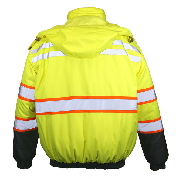 Kishigo Economy Contrast High Visibility Class 3 Bomber Jacket JS156