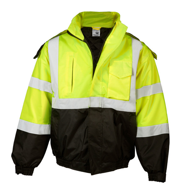 Kishigo Class 3 Economy Bomber Jacket Lime JS121