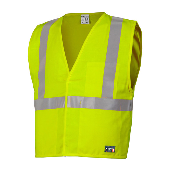 Kishigo FR Arc Vest Hi Vis F442 Lime