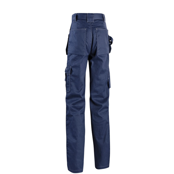 Blaklader 9.5oz. Flame Resistant Navy Blue Work Pants 163615508900 Back