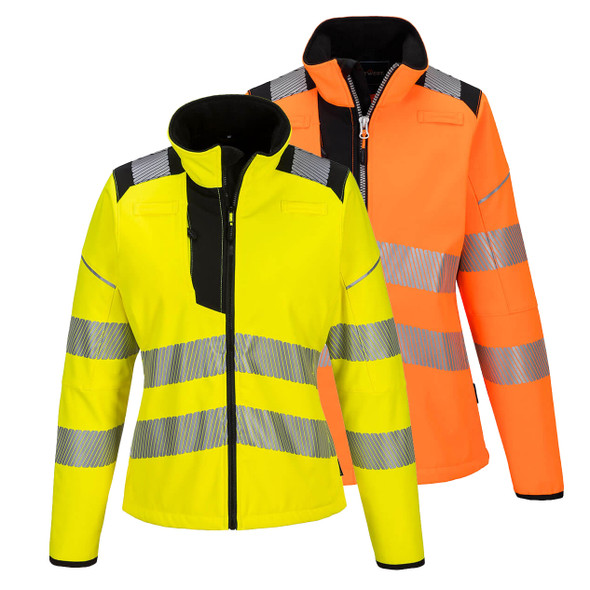 PortWest PW3 Hi-Vis Women's Softshell PW381