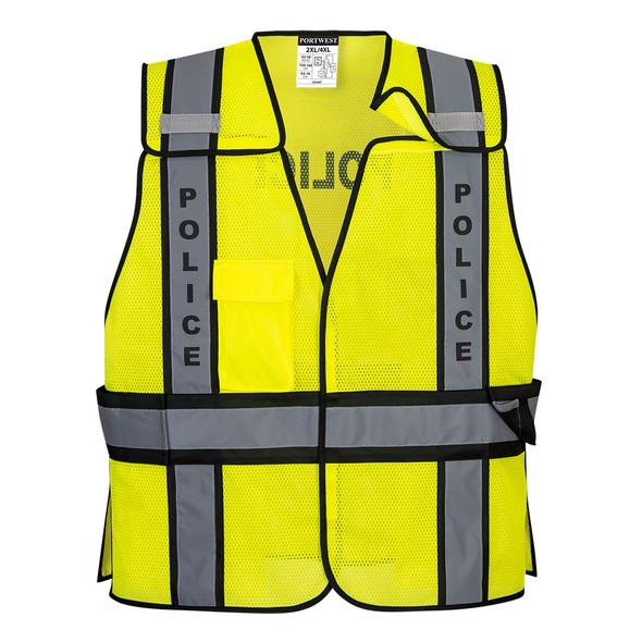 PortWest Public Safety Vest Yellow-Black | Yellow-Red US387